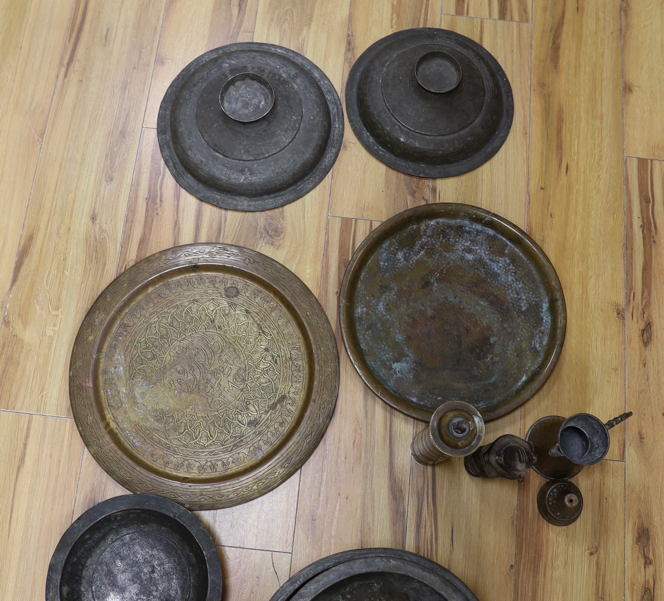 A group of North African metalware